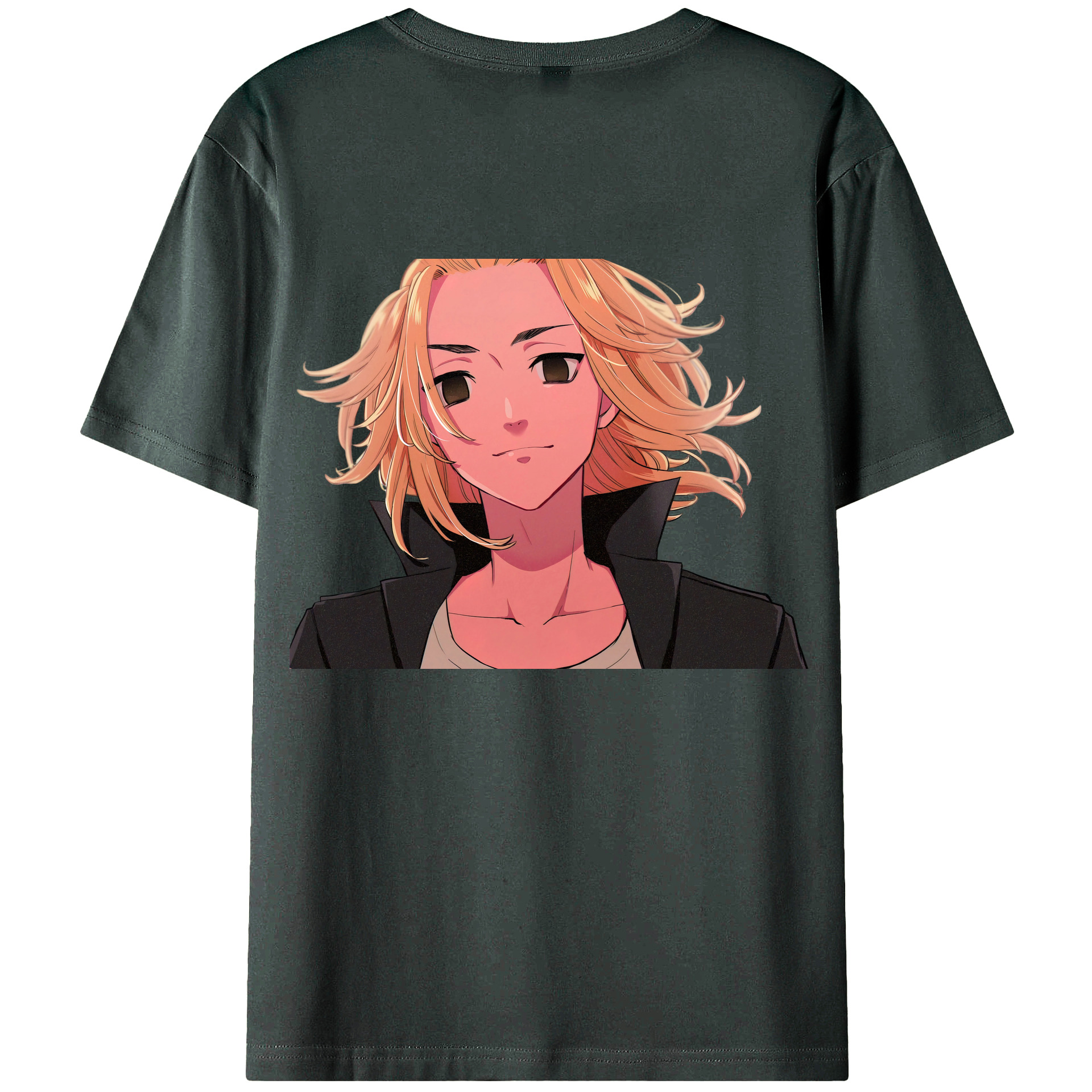 （画像用） 東京リベンジャーズ Tokyo Revengers 綿100％ メンズ半袖Tシャツ（バックプリント） 通気性